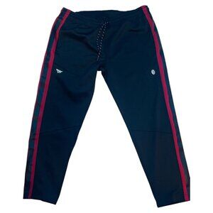PAPERPLANES ✈️ BLACK & RED STRIPE GOTHAM TRACK PANTS SIZE XXL 🔥